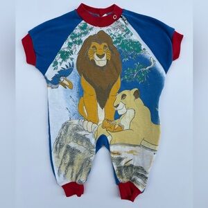 Vintage Lion King Romper - Size APPROX 3m